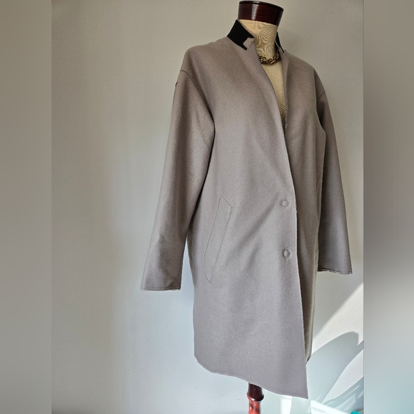 Rag & Bone Wool Light Grey Clifton Coat. Size 4 - Picture 3 of 15